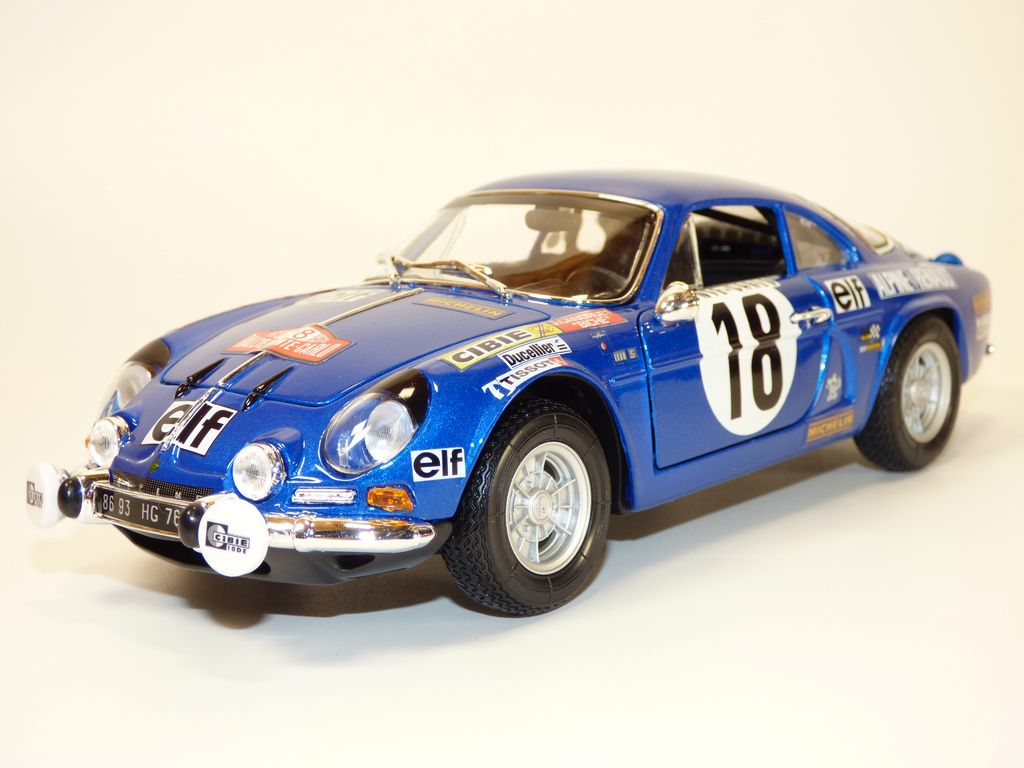 1:43 TROFEU Renault A110 Alpine #82 Rally Montecarlo 1973 De Bonis
