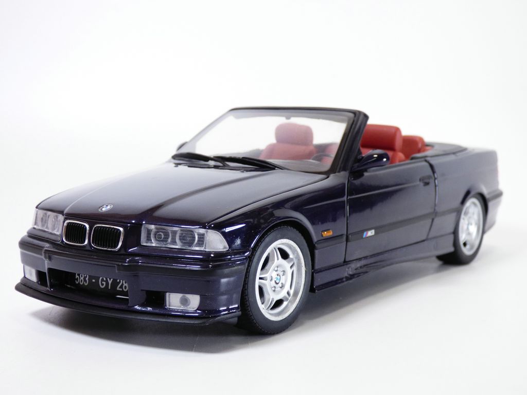 OCCASION sans boite BMW M3 cabriolet E36 techno violet 1/18 