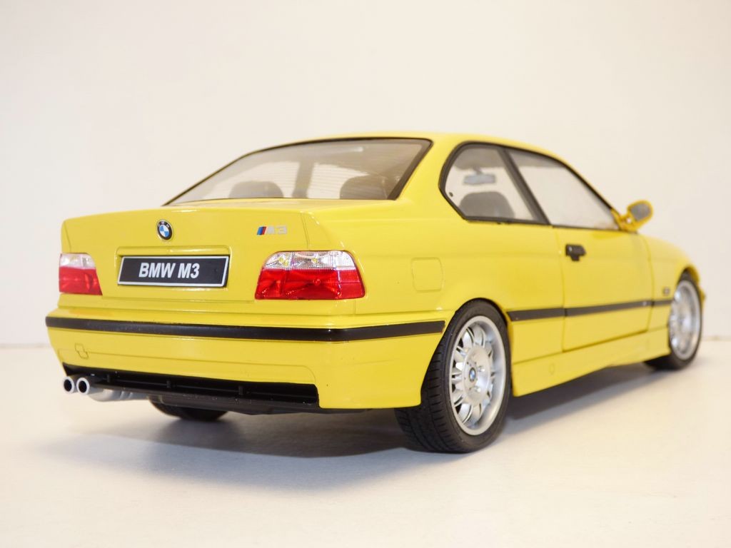 BMW M3 jaune Dakar 1/18 E36 - Photo 2/5