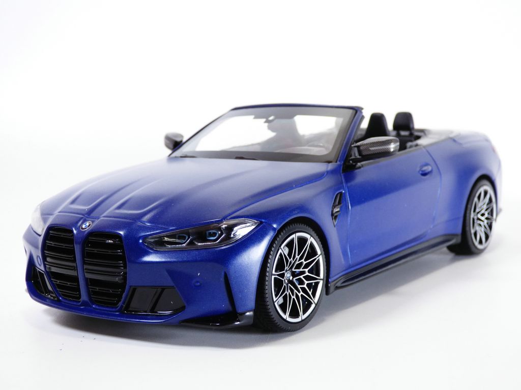 BMW M4 competition cabriolet bleu Matt 1/18 G82 4012138761926 | eBay