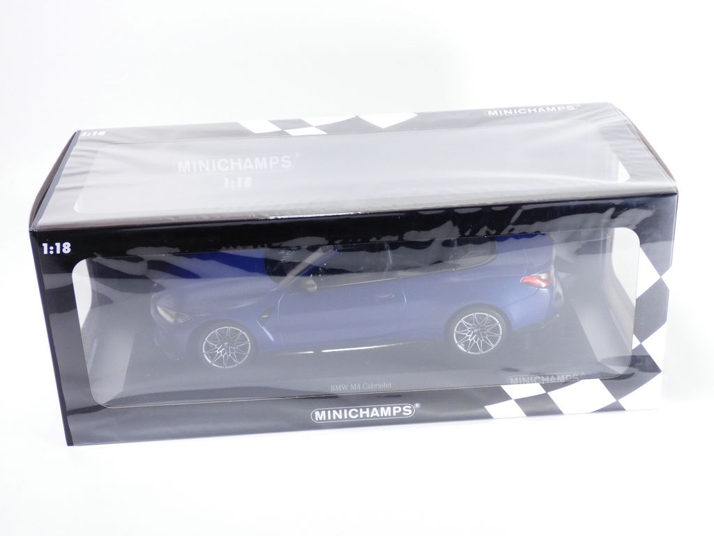 BMW M4 competition cabriolet bleu Matt 1/18 G82 4012138761926 | eBay