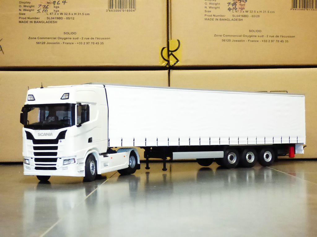 Cavallino Scania R Highline 4x2 met 3-as bulk oplegger VAN TUIJL NIEUW