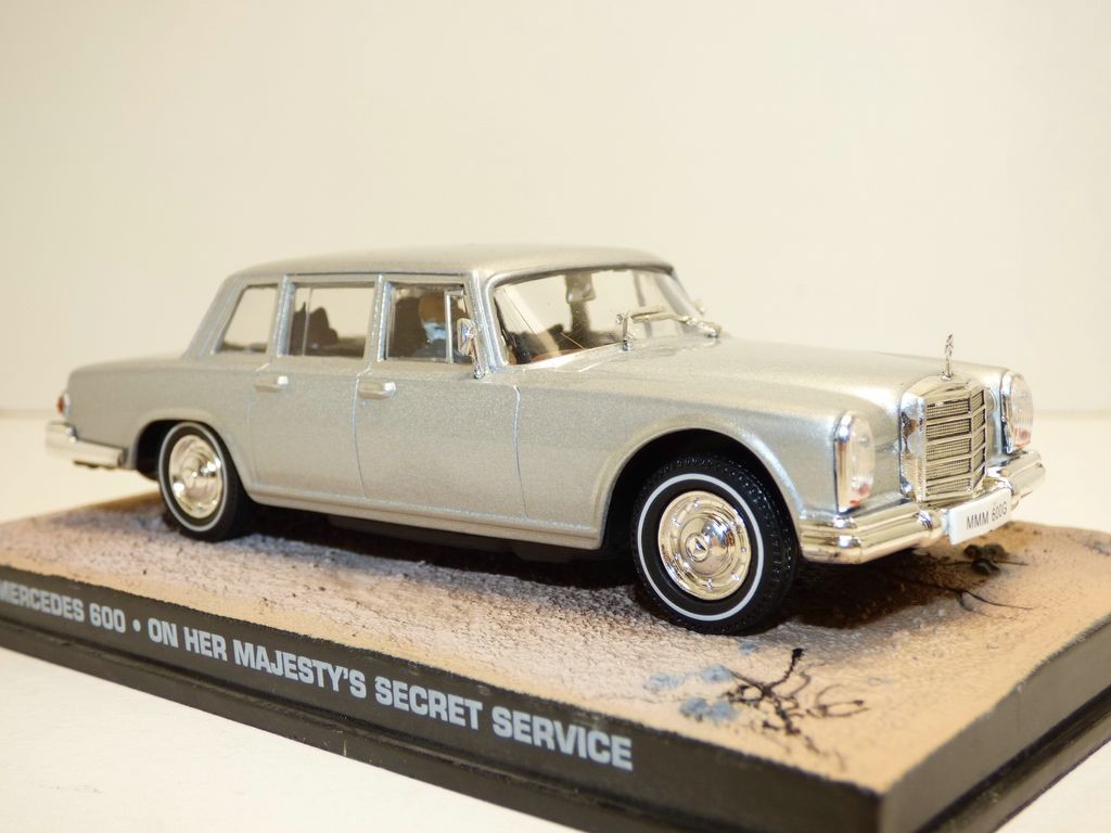 MERCEDES 600 1:43 ON HER MAJESTY'S SECRET SERVICE JAMES BOND 007 CAR 