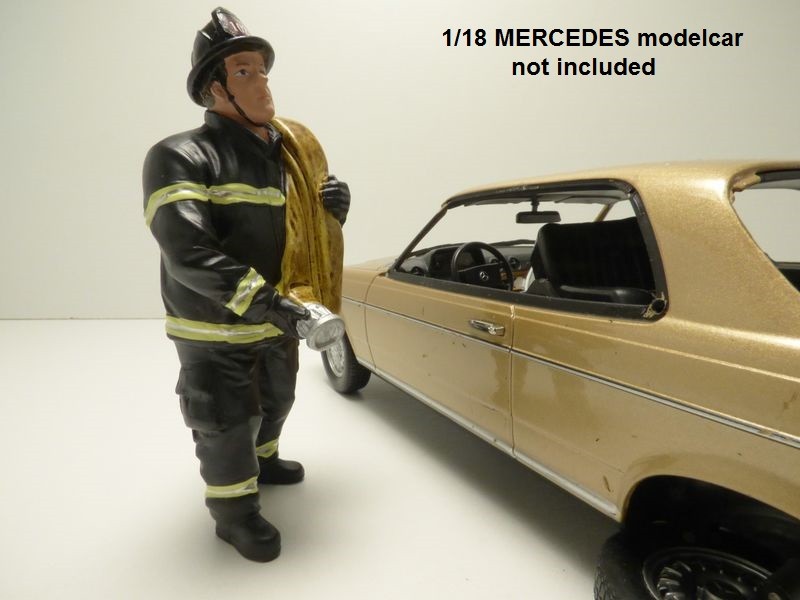 Modèle réduit Figurine Pompier 1/18 | American Diorama