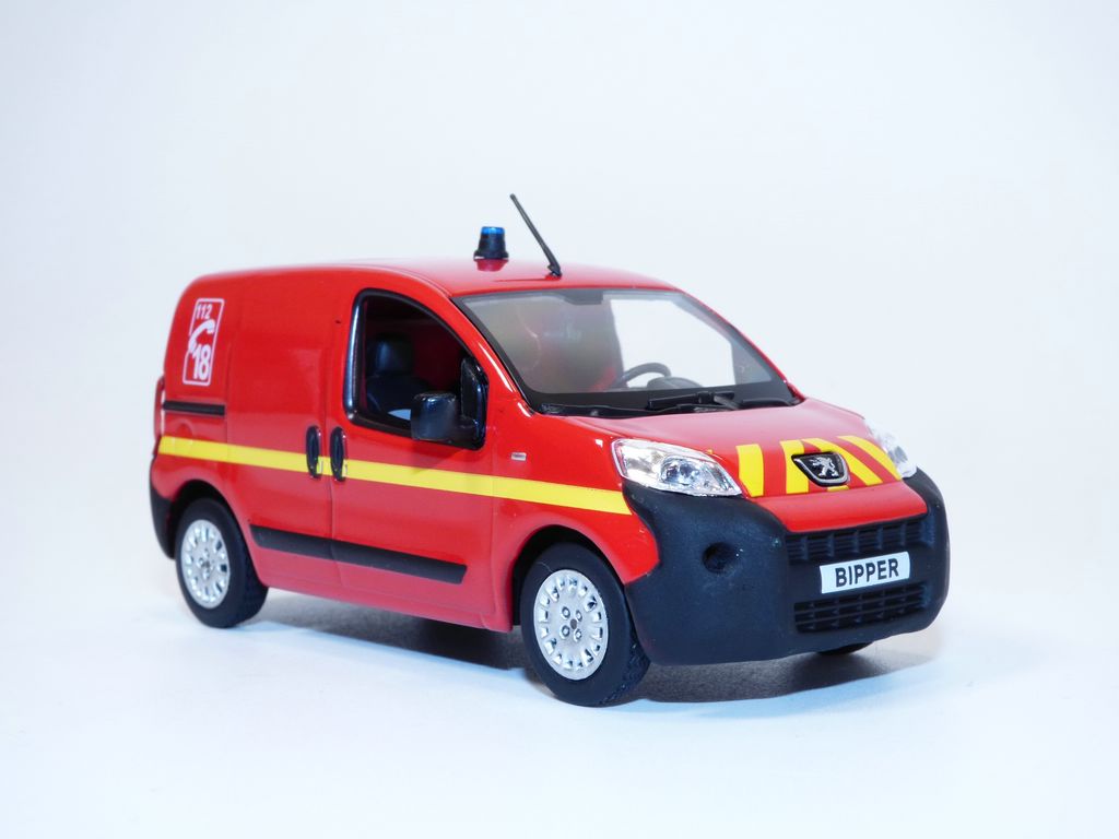 Peugeot Bipper pompiers 2009 Norev 1/43° – Les Miniatures