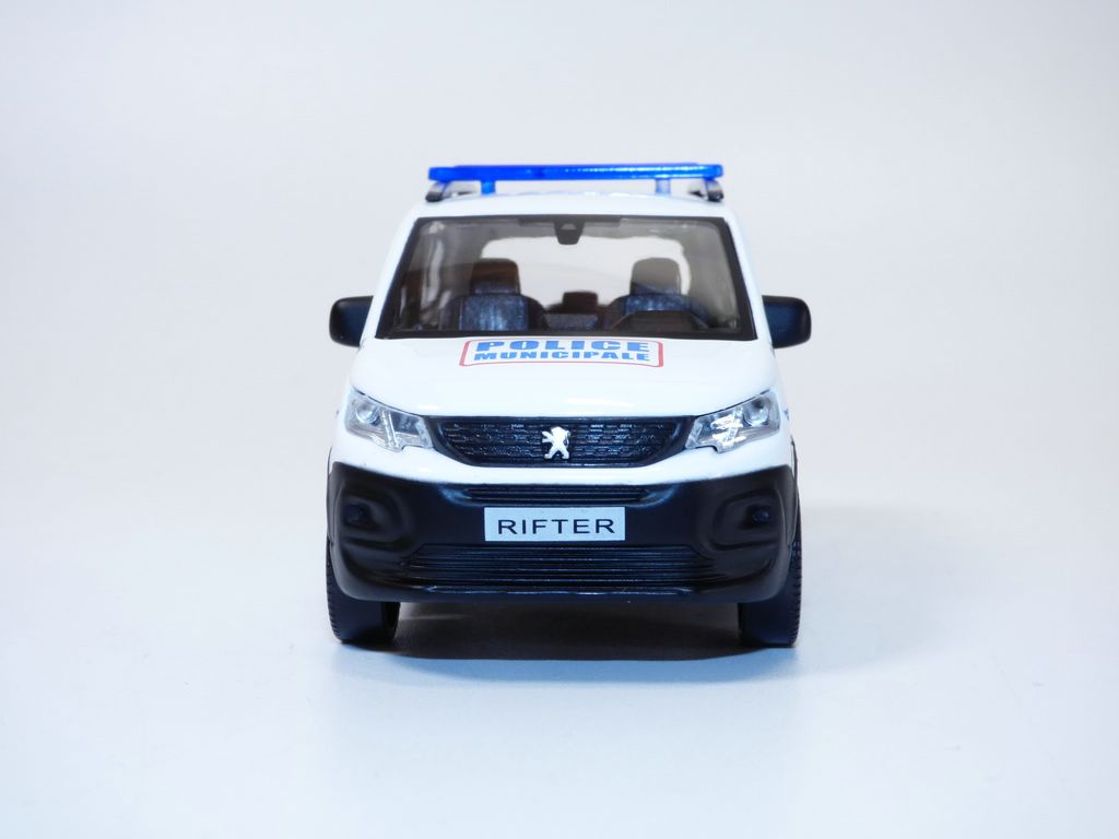PEUGEOT RIFTER 2019 Police Municipale stripping blue & jaune NOREV 1/43 - 479068 - La Boutique D