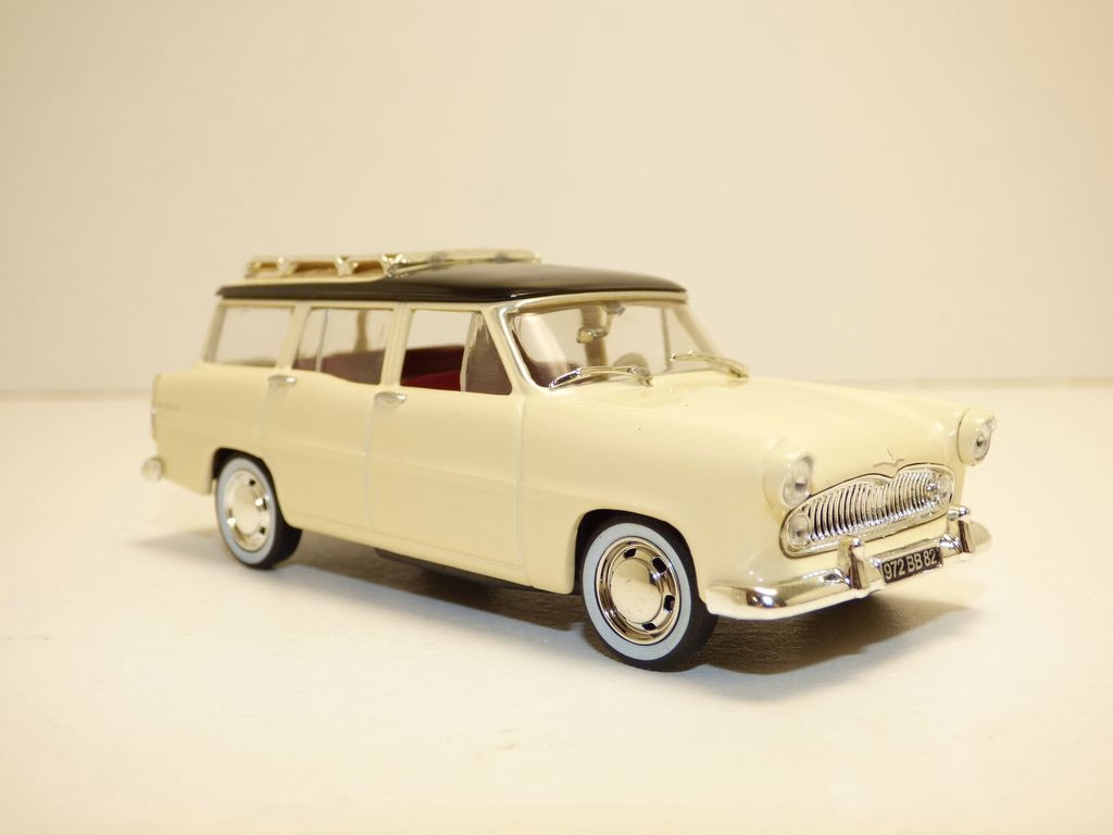 Miniature Quiralu 1/43 Simca Marly Break Bicolore - Sans Vitrage - Occasion